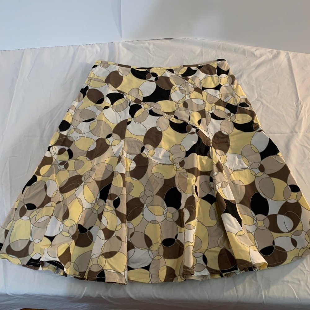 George Fit and Flare Skirt Patterned Size 6